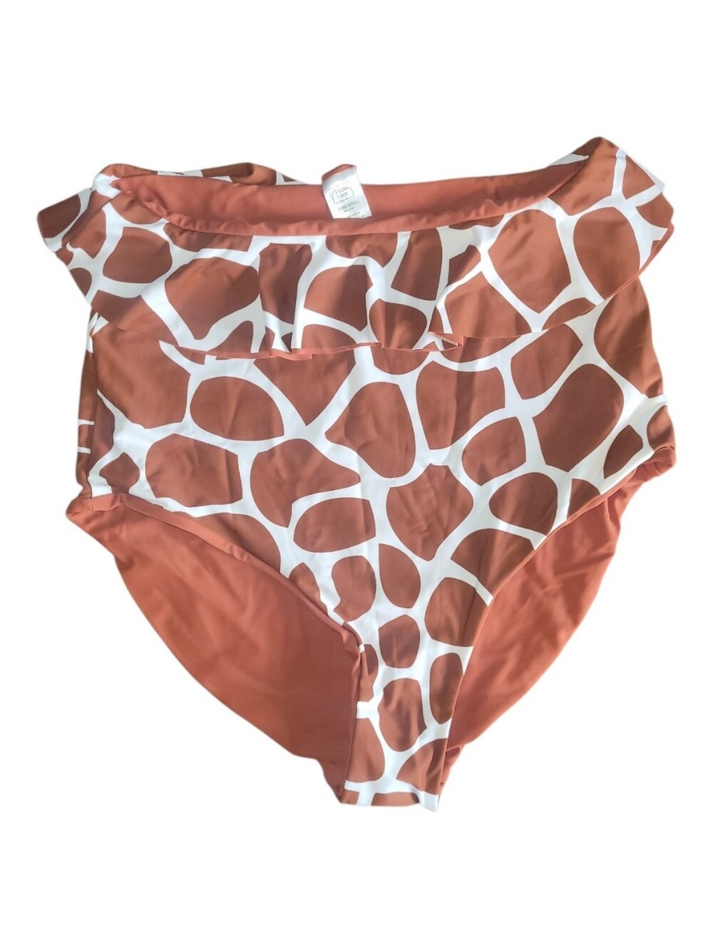 NWT Coral Reef Swim Womens Large High Waist Animal Print Swim Bottoms